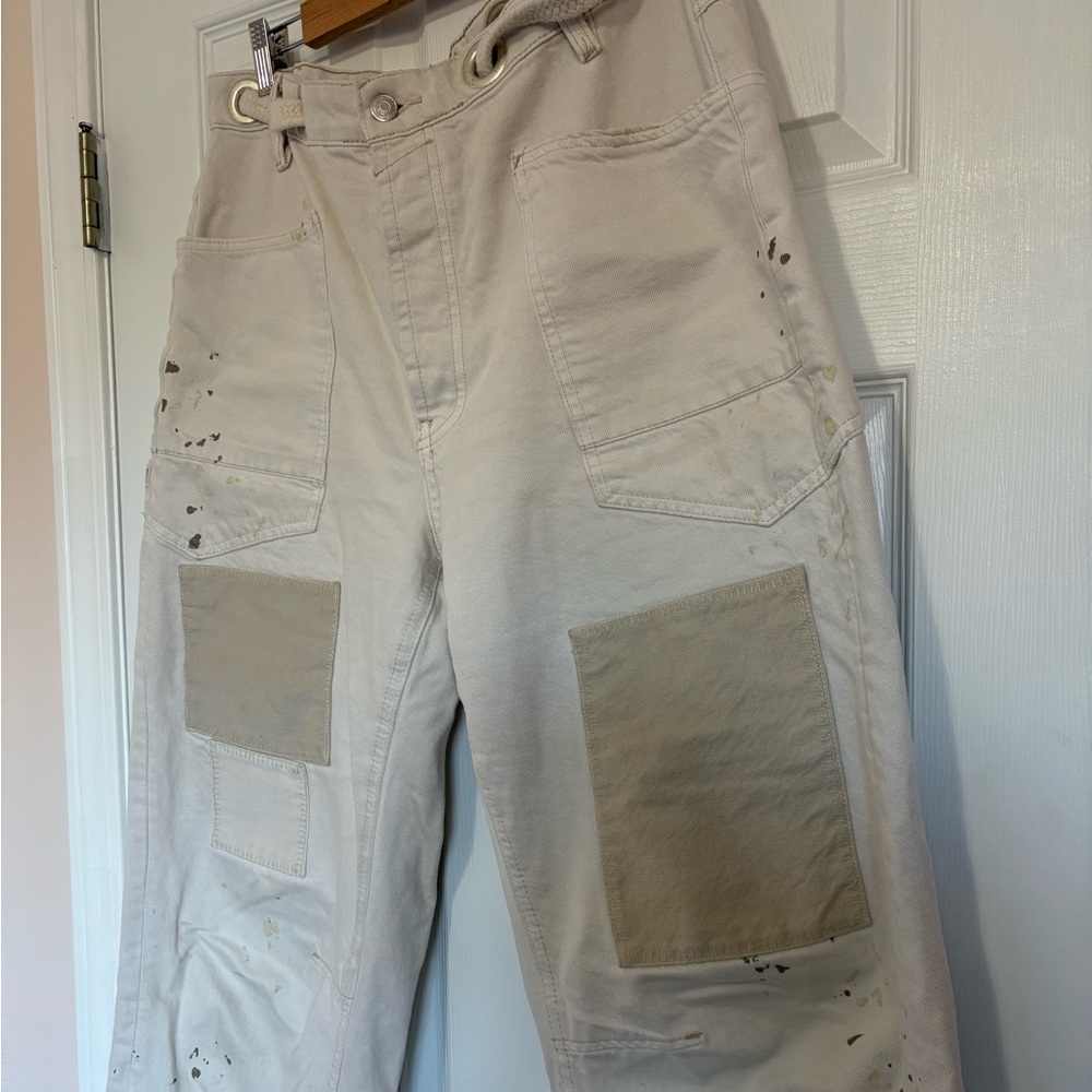 We The Free Cream Cargo Pants - Picture 3 of 7